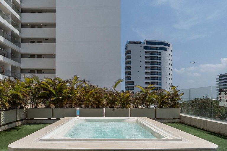 CB821 Exclusiva Suite Con Vista Al Mar en Cartagena Beach