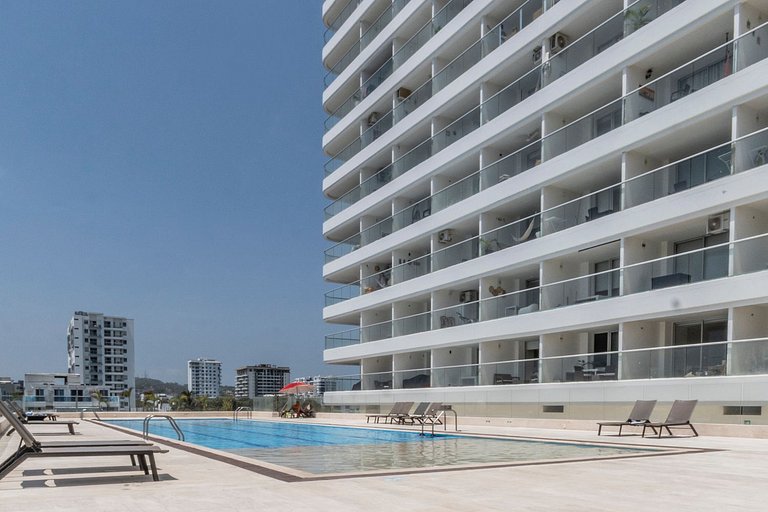 CB821 Exclusiva Suite Con Vista Al Mar en Cartagena Beach