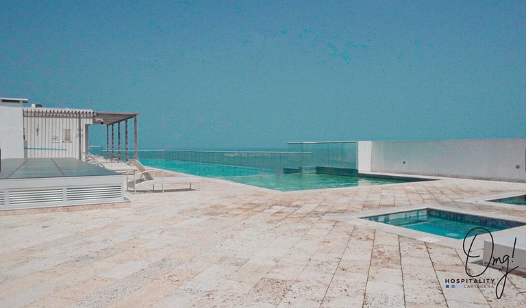 Acogedor Vista al Mar Piscina Vista Infinita OD805