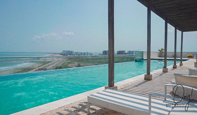 Acogedor Vista al Mar Piscina Vista Infinita OD805