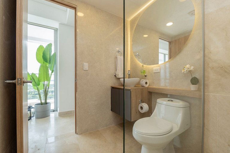 CB1629 | Suite moderna con vista 180 mar ciudad