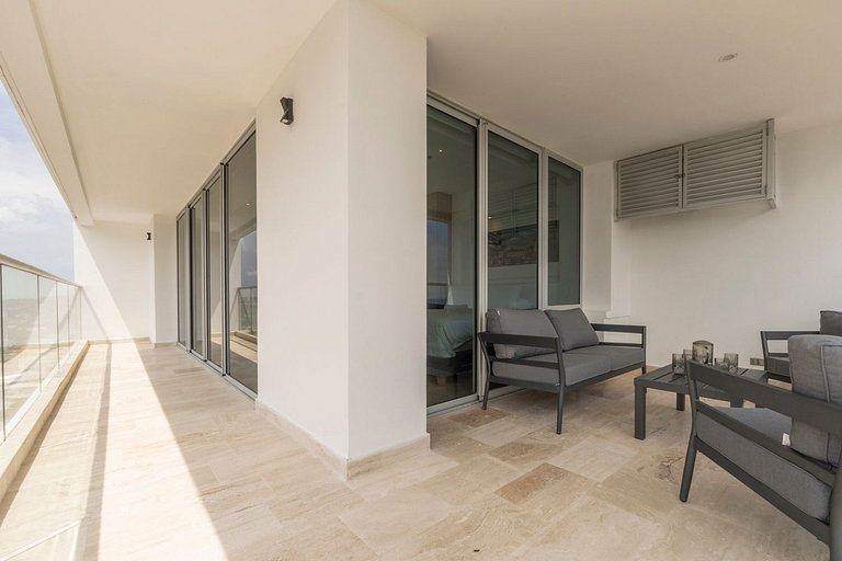 CB1629 | Suite moderna con vista 180 mar ciudad
