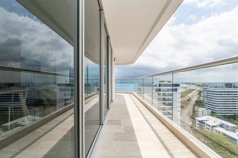 CB1629 | Suite moderna con vista 180 mar ciudad