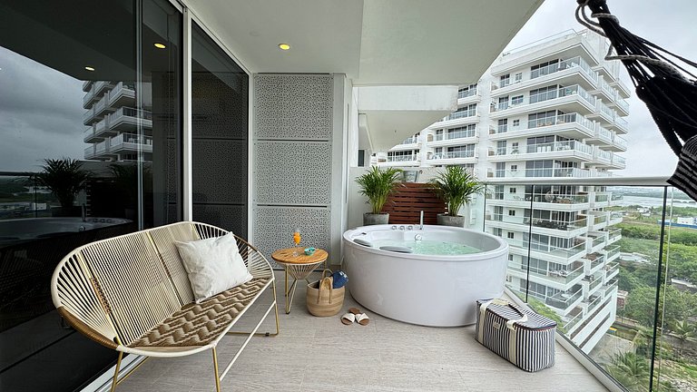 MQ903 Increible Apto 1Hab Jacuzzi Priv Cielo Mar