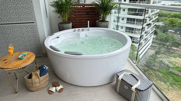 MQ903 Increible Apto 1Hab Jacuzzi Priv Cielo Mar