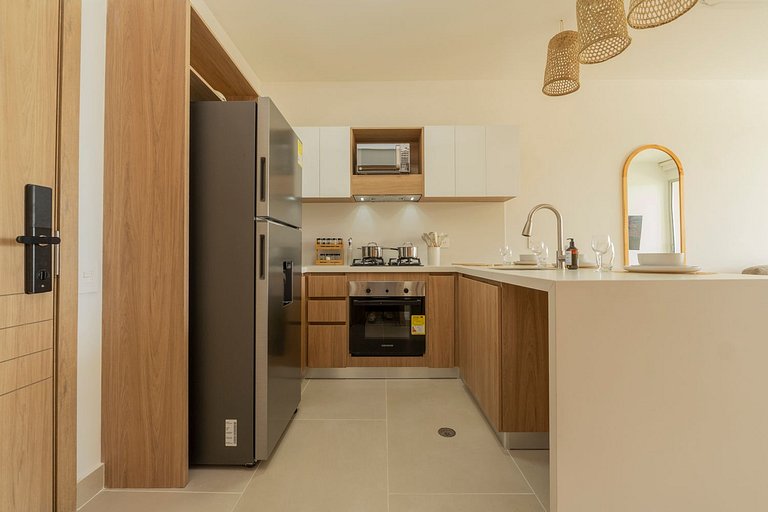 Baia Kristal: playa privada, laguna y balcón