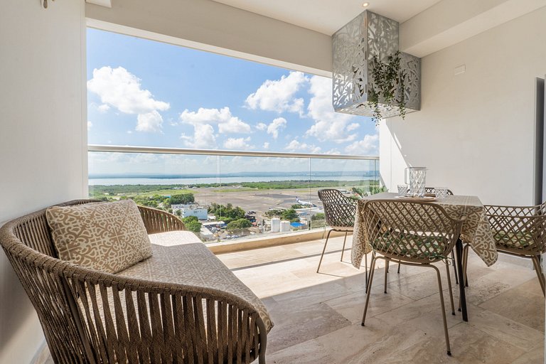 CB1531 Boho Suite Hermosa Vista 2min-Aeropuerto