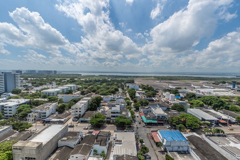 CB1531 Boho Suite Hermosa Vista 2min-Aeropuerto