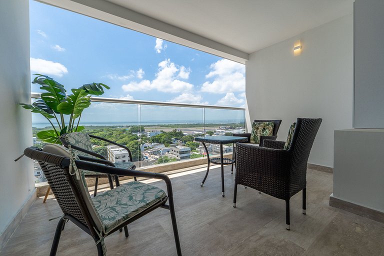 CB1043 | Suite premium en Cartagena hermosa vista