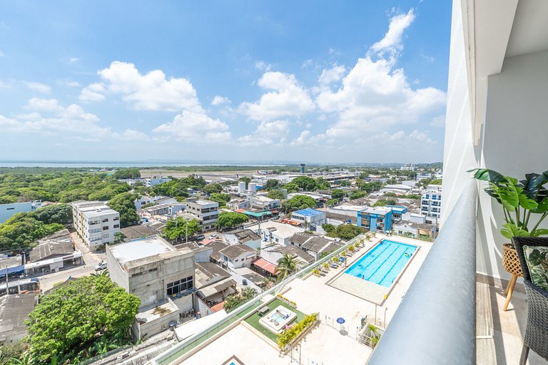 CB1043 | Suite premium en Cartagena hermosa vista