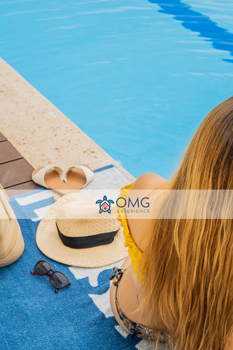 CB1223 | Suite con 2 camas, vista al mar y piscina