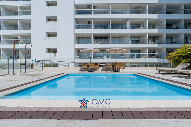 CB544 | Moderno Studio con Balcón y Vista en Cartagena Beach