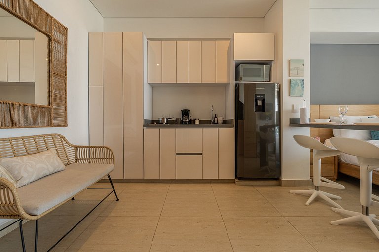 CB1223 | Suite con 2 camas, vista al mar y piscina