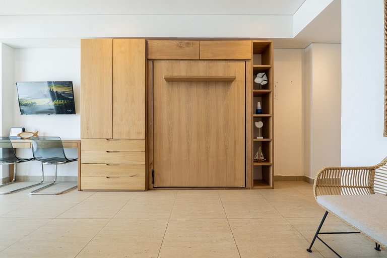 CB1223 | Suite con 2 camas, vista al mar y piscina