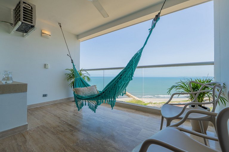 CB1223 | Suite con 2 camas, vista al mar y piscina