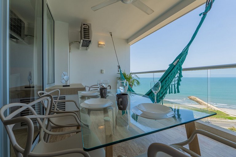 CB1223 | Suite con 2 camas, vista al mar y piscina