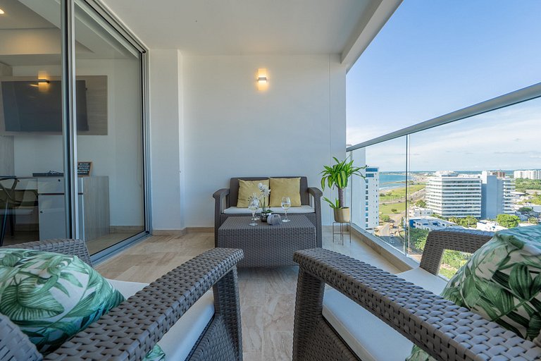 Suite moderna piso 15 amanecer espectacular CB1535