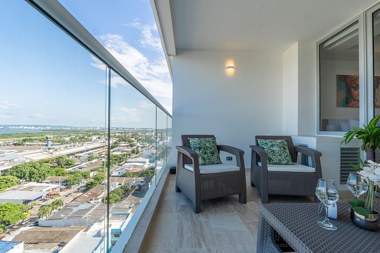 Suite moderna piso 15 amanecer espectacular CB1535