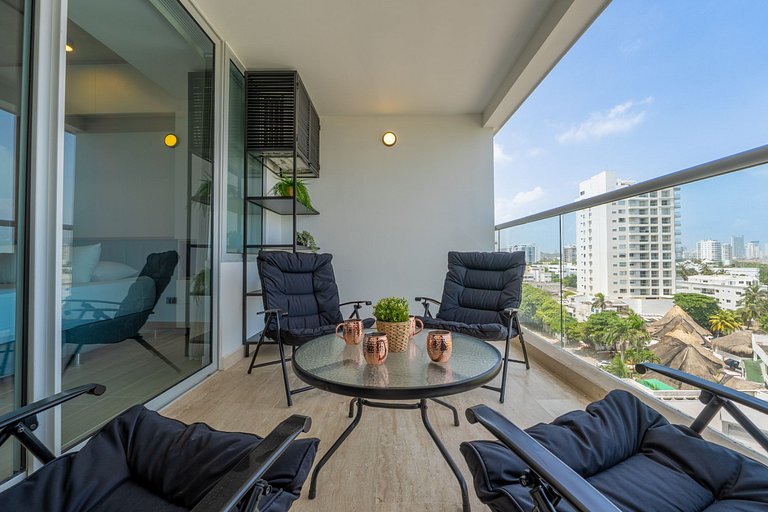 CB806 | Estudio moderno con balcón XL y vista espectacular