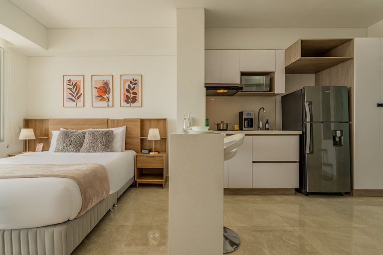 Stylish loft piso 9 con balcón y vista ciudad CB937