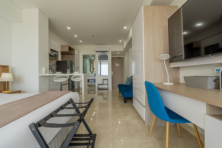 Stylish loft piso 9 con balcón y vista ciudad CB937