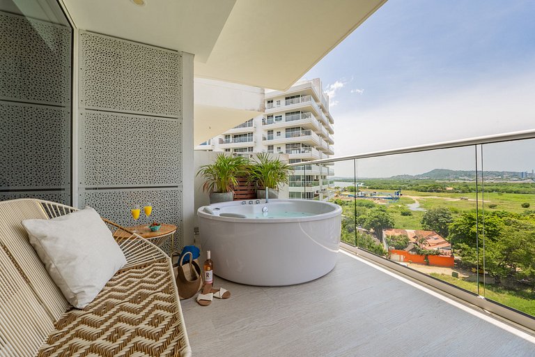 MQ903 | Jacuzzi & hamaca · Vista espectacular