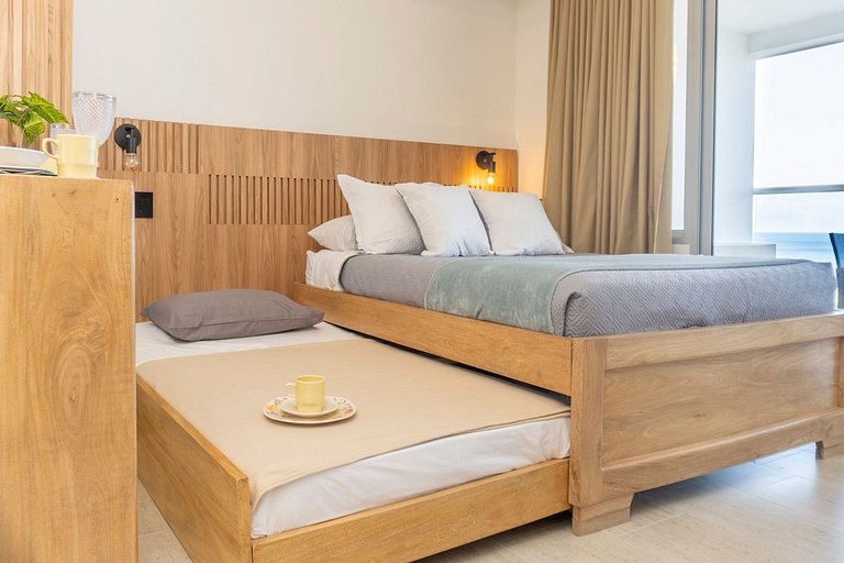 CB1004 Nueva Suite Frente al Mar - 2min Aeropuerto