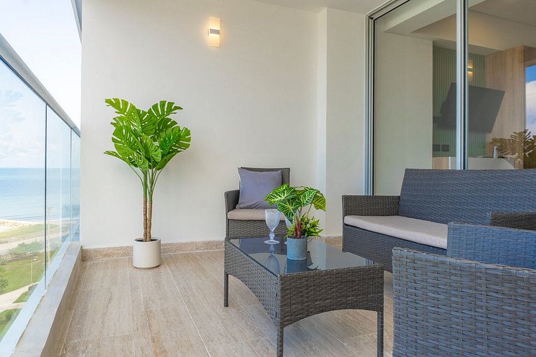 CB1004 Nueva Suite Frente al Mar - 2min Aeropuerto