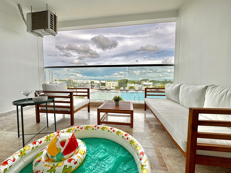 CB536 | Suite Familiar + Piscinita + Vista Piscina