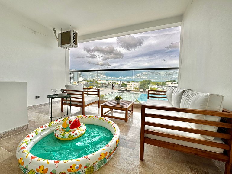 CB536 | Suite Familiar + Piscinita + Vista Piscina