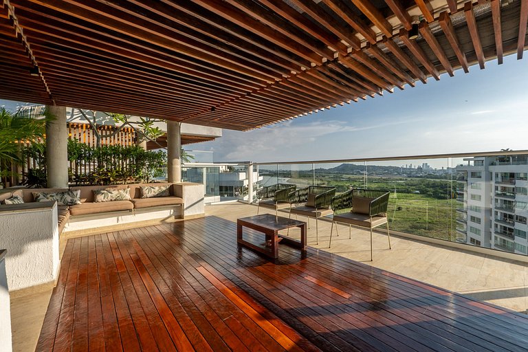 MQ1206 | Lujo, vista y jacuzzi privado 2BD