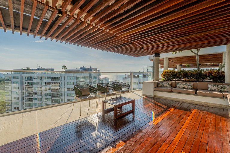 MQ1206 | Lujo, vista y jacuzzi privado 2BD