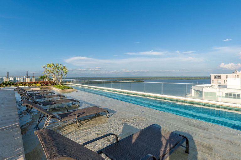 MQ1206 | Lujo, vista y jacuzzi privado 2BD