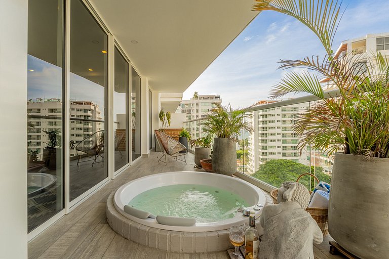 DQ1102 Hermoso con Jacuzzi priv y Vista increíble - 10 min C