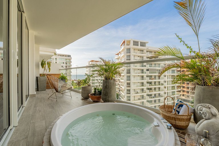 DQ1102 Hermoso con Jacuzzi priv y Vista increíble - 10 min C