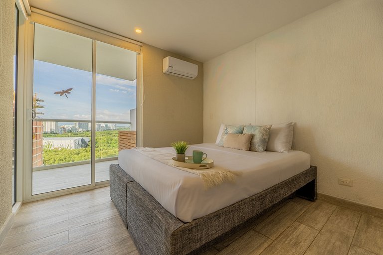 DQ1102 Hermoso con Jacuzzi priv y Vista increíble - 10 min C