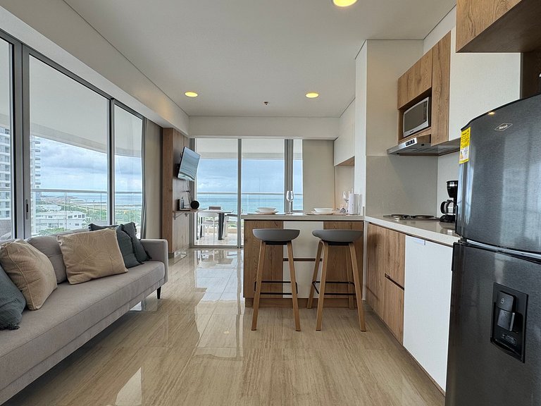 Hermosa Suite Vista panoramica Frente al Mar CB801