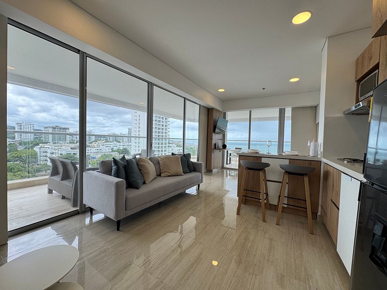 Hermosa Suite Vista panoramica Frente al Mar CB801