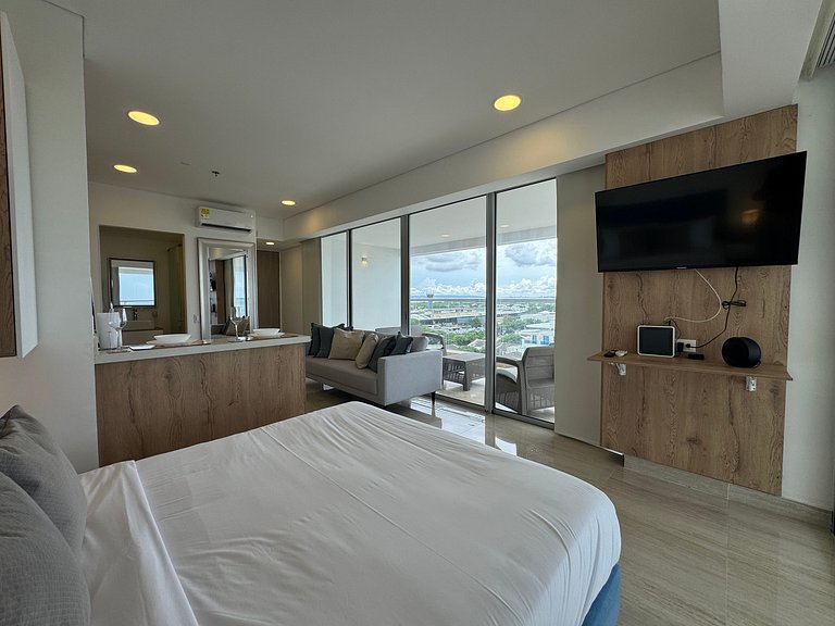 CB801Hermosa Suite Vista panoramica Mar Crespo