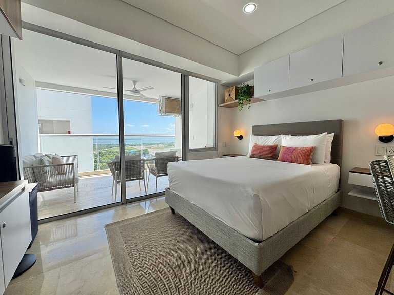 Acogedora Suite con vista al lago y ciudad CB1545