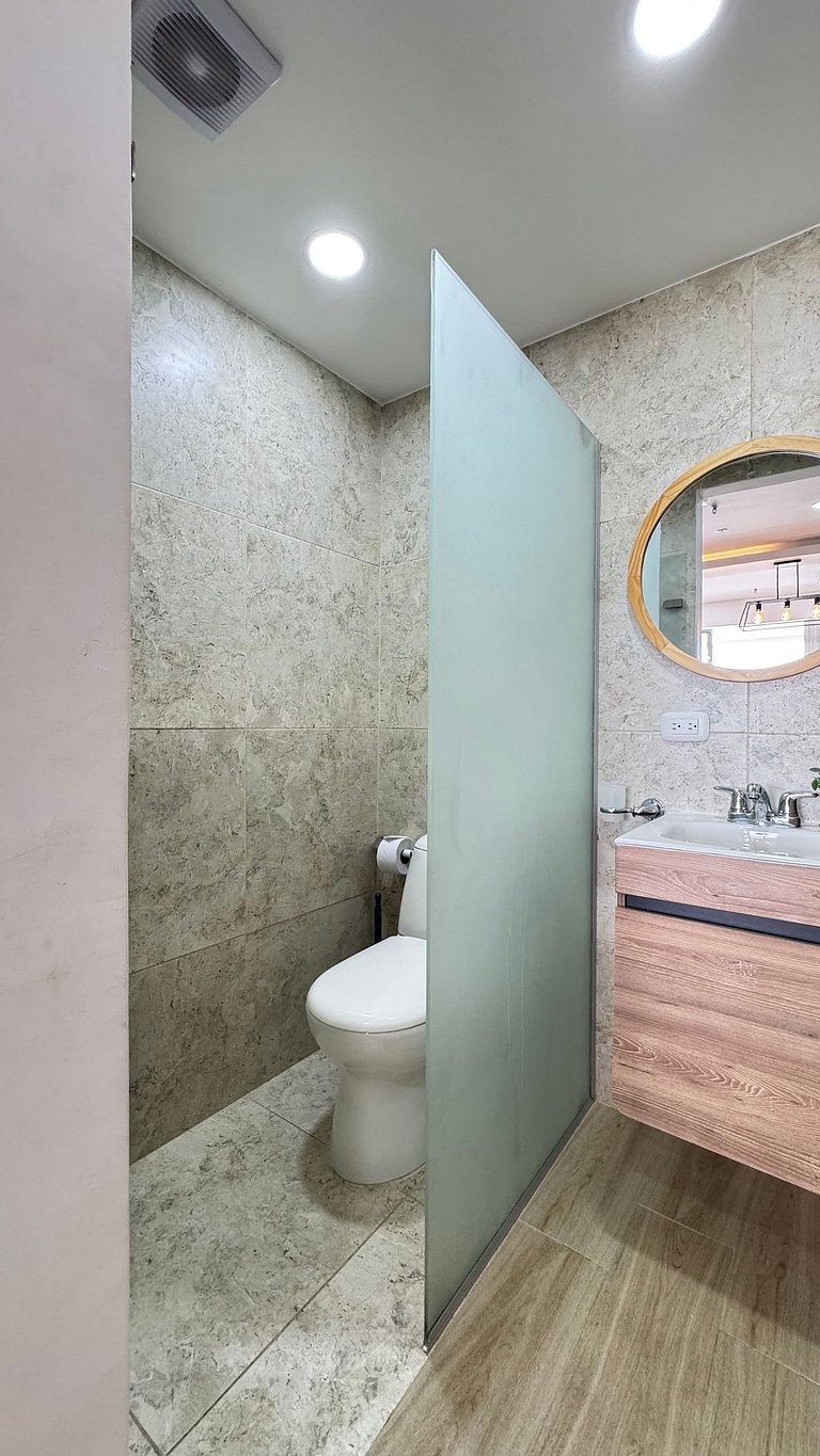 Loft familiar con balcón y piscina CB840