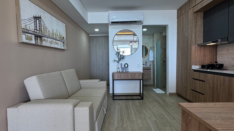 Loft familiar con balcón y piscina CB840