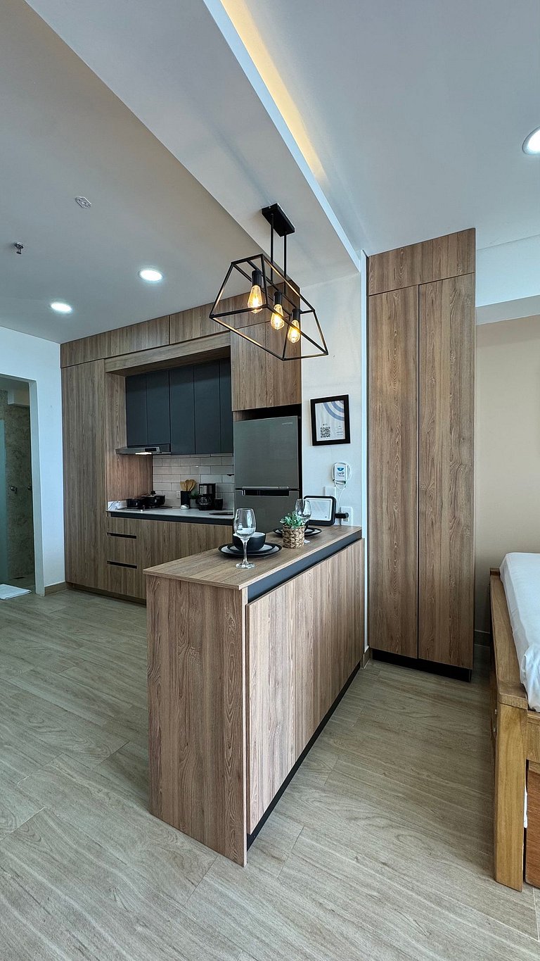 Loft familiar con balcón y piscina CB840