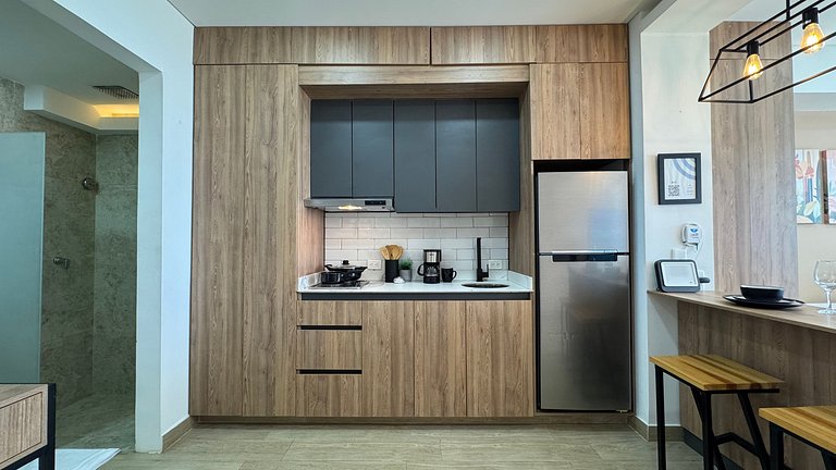 Loft familiar con balcón y piscina CB840