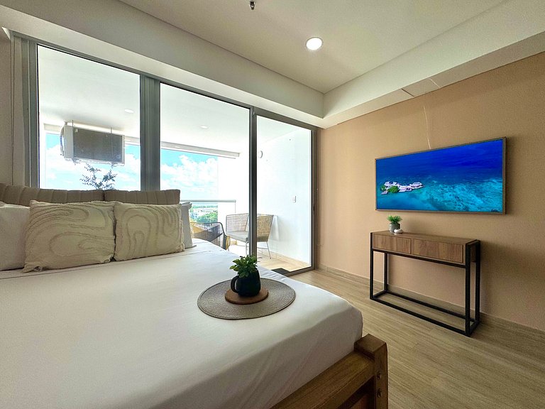 Loft familiar con balcón y piscina CB840