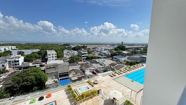 Loft familiar con balcón y piscina CB840