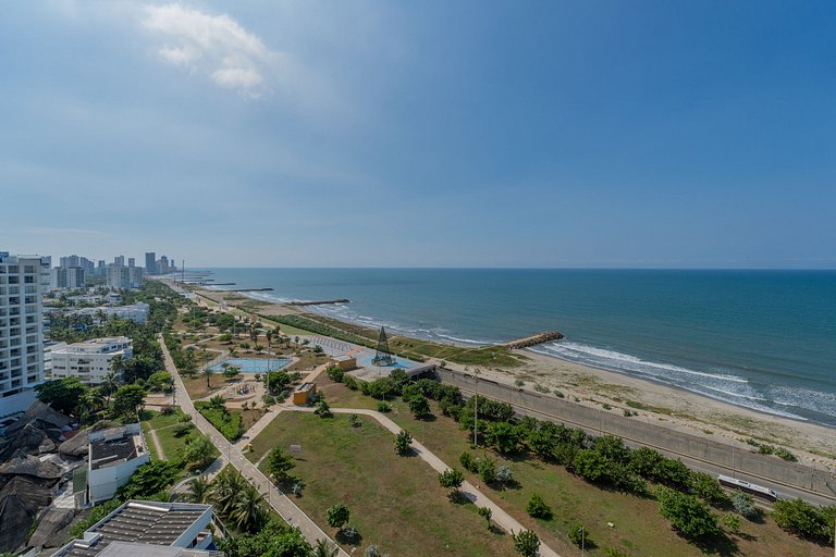 Suite 15th floor con vista mar y piscina CB1511