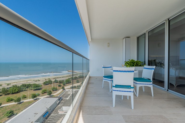 CB1001 Vista 180 Mar y Laguna Atardecer Hermoso