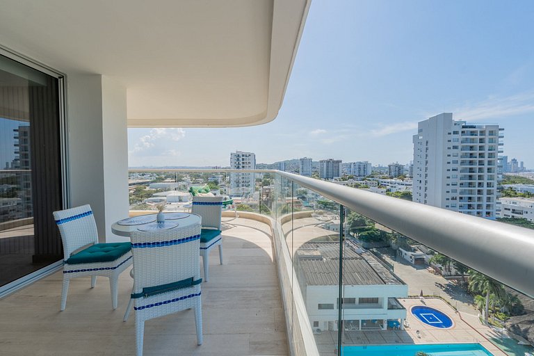 CB1001 Vista 180 Mar y Laguna Atardecer Hermoso