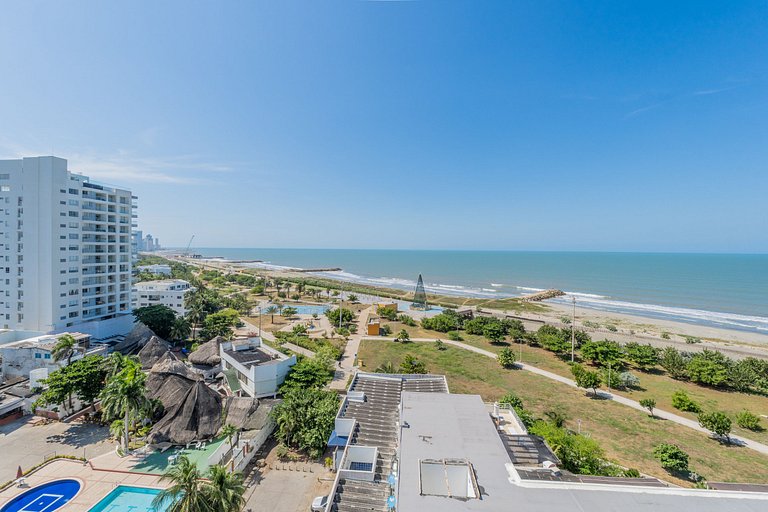 CB1001 Vista 180 Mar y Laguna Atardecer Hermoso